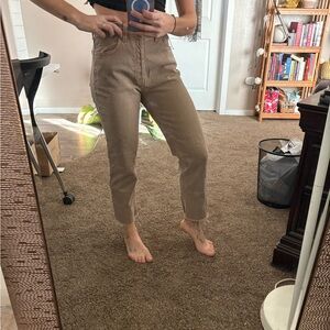 GAP Women's Cropped Tan Jeans